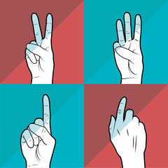 Fototapeta premium sign language design 