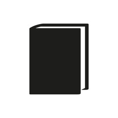 Fototapeta premium black book simple icon