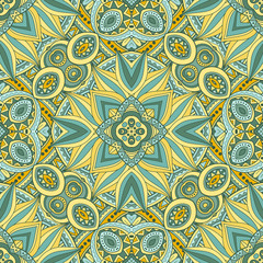 Vector Seamless Abstract Tribal Pattern