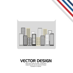 buildings icon design 