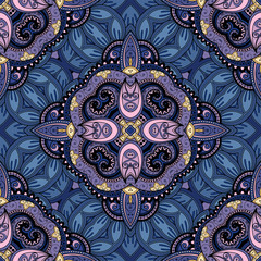 Vector Seamless Abstract Tribal Pattern