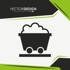 mining industry icon design 