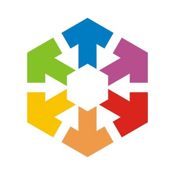 hexagon arrow logo