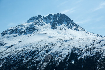 Fototapeta na wymiar Snowcapped Peaks