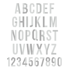 Vector Paper Graphic Alphabet Set