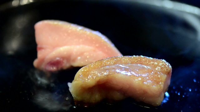 Beef Suet Cooking In A Skillet