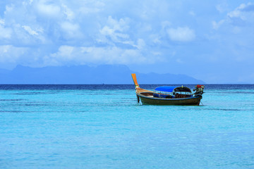 Fototapeta premium A longtail boat in Thailand