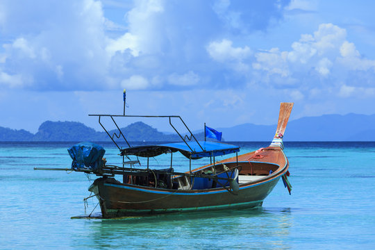 A longtail boat in Thailand