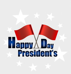 Happy Presidents Day. Presidents day banner illustration design