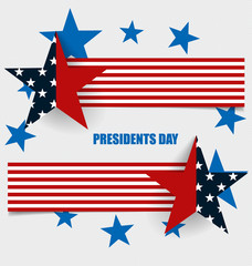 Happy Presidents Day. Presidents day banner illustration design
