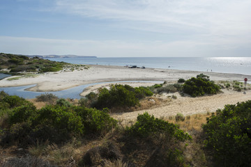 Fototapeta na wymiar Bungala River, Normanville Beach, South Australia