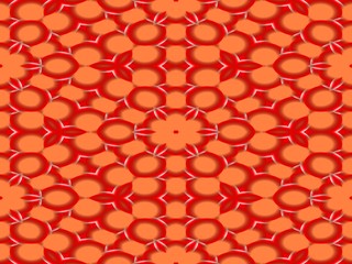 Abstract kaleidoscopic geometric starry pattern
