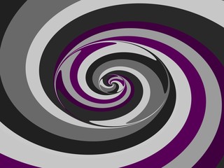 Abstract spiral pink purple gray white black pattern usable as background for visiting and business card - digitally rendered graphic