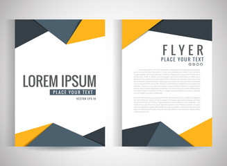 Abstract vector modern flyers brochure / annual report /design templates / stationery with white background in size a4