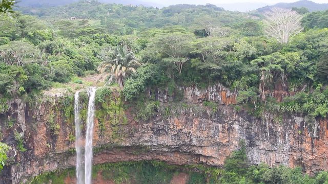 Bottom of Chamarel Waterfall. Mauritius
