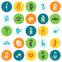 Happy Mothers Day Icons