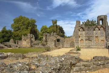 Photo sur Plexiglas Rudnes ruins of Wolvesey Castle, Winchester, England