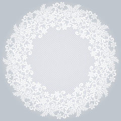 White lace napkin