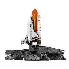 Space Shuttle and Mobile Launcher Platform © nerthuz