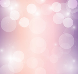 Pastel glowing with bokeh and glitters, abstract vector backgrou