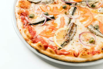 pizza with sprat