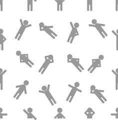 seamless pattern with character human