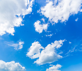 Obraz na płótnie Canvas clouds against blue sky
