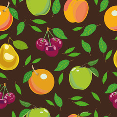 Fruit pattern seamless