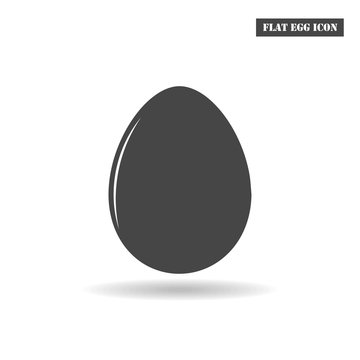 Vector egg flat icon.