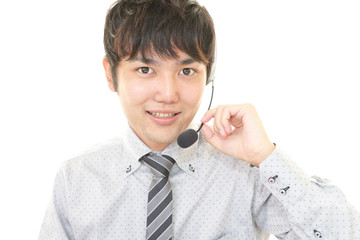 笑顔のオペレーター