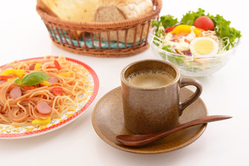 おいしそうなスパゲティ 