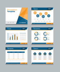 business presentation template set powerpoint template design