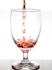 wine glass with water