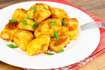 Potatoes with Curry and Breadcrumbs, Garnish