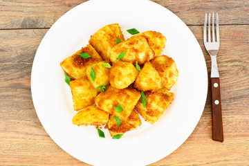 Potatoes with Curry and Breadcrumbs, Garnish