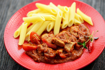 Pasta Fleisch