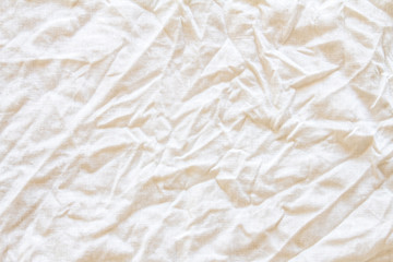 clumpled white fabric texture surface background