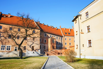 Wawel castle and cathedral in Krakow, Poland