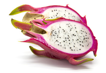 Sliced pitahaya (dragon fruit)