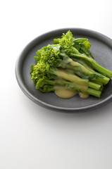 菜の花の酢みそ和え