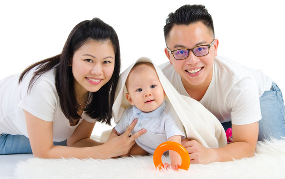 Asian Parent And Baby