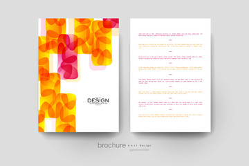 Fototapeta premium abstract background vector brochure template. Flyer Layout