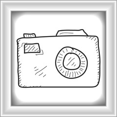 Simple doodle of a camera