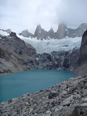 laguna sucia in park los glaciares in patagonia