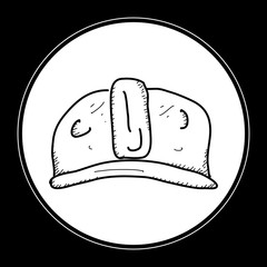 Simple doodle of a construction hat