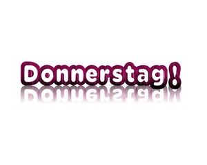 donnerstag 3d wort 