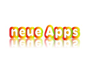 neue apps 3d wort 