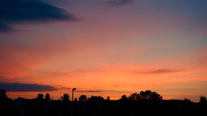 beautiful summer sunset