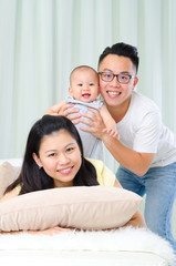 Lovely asian family