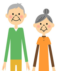 仲の良い老夫婦